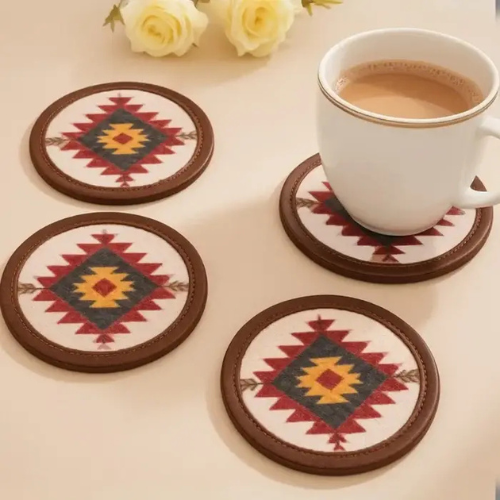 Restaurant Printed Round Tea Coaster
