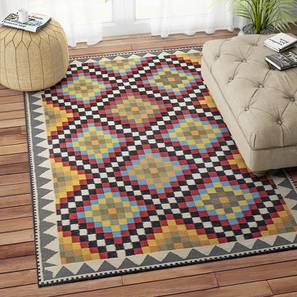 Multicolor Geometric Hand Woven Woo..