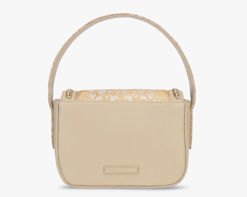 Ladies Beige-Tan PU Leather Clutch Purse