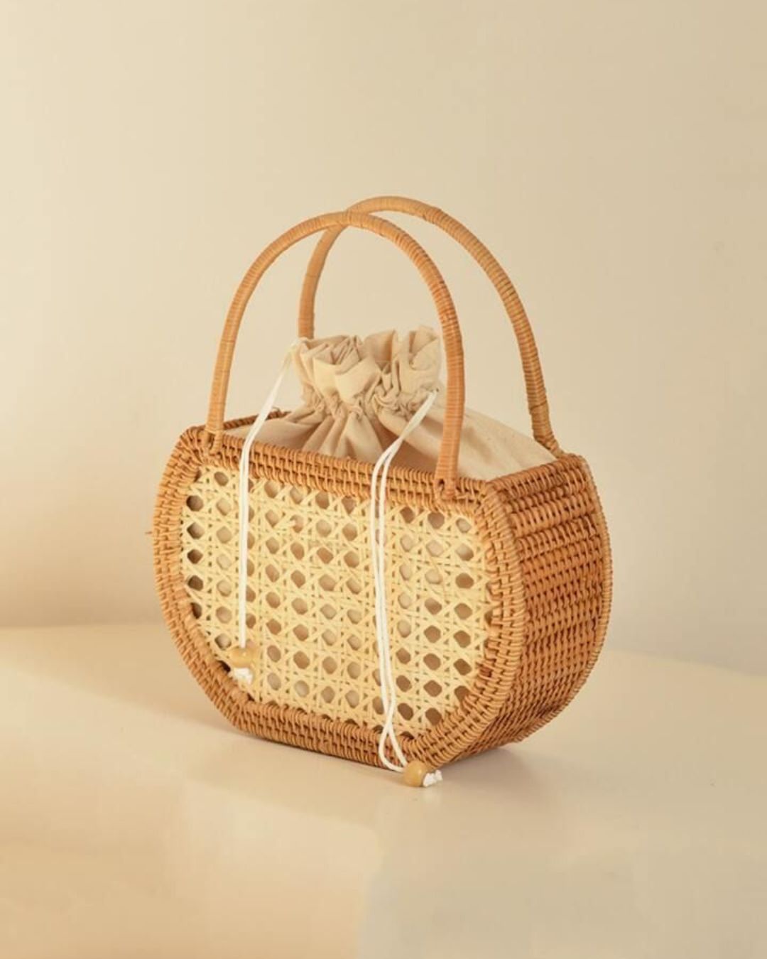 CALANDIS Rattan Handbag