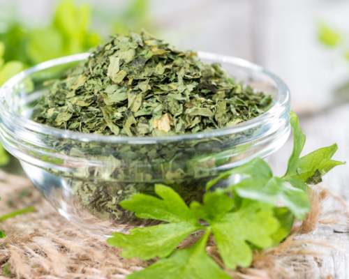 Dehydrated Coriander Leaves