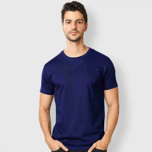 Navy Blue Round Neck T Shirts