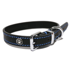 Black Leather Dog Collar