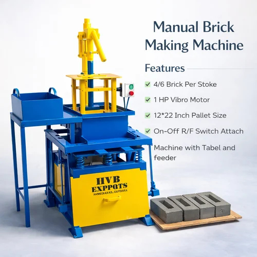 Manual High Pressure Fly Ash Brick Machi..