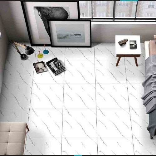 White Floor Tiles Matt Finish