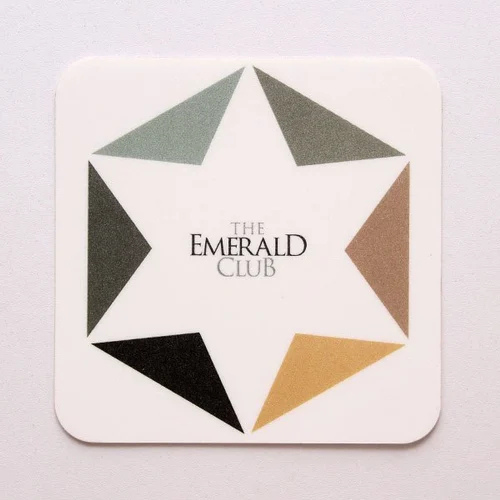 Hotel White  Printed Square Tea