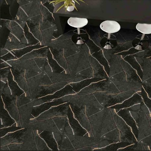 Black Floor Tiles Sugar Finish