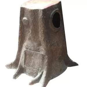 Tree Design Fiberglass Park Dustbin