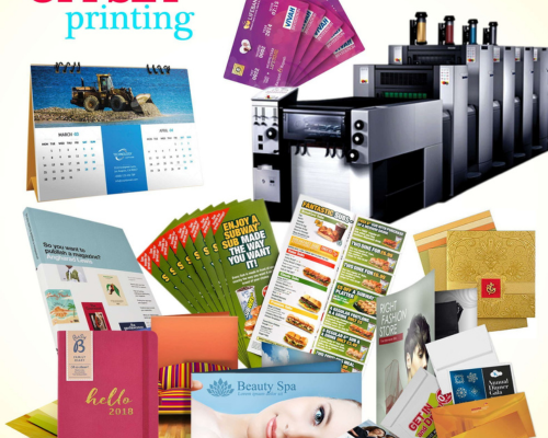 Offset printing items