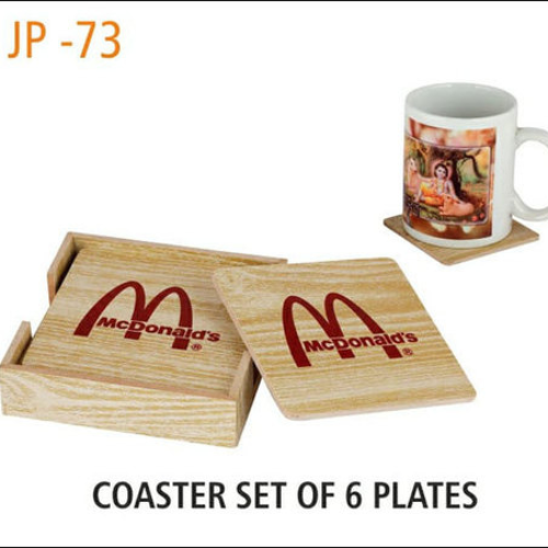 Home Printed Square Tea Coaster