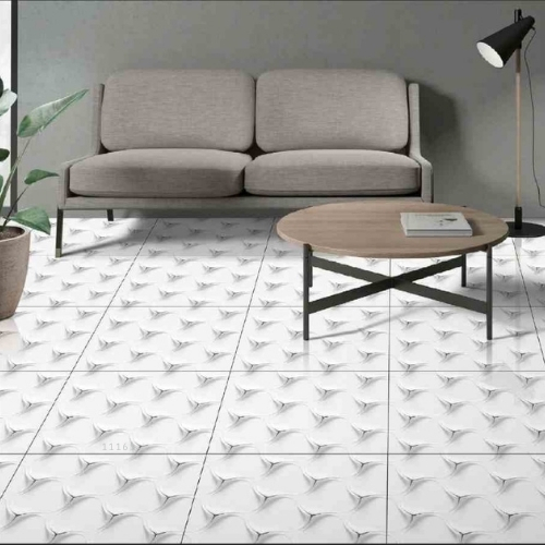 Designing White Floor Tiles Glossy Finish