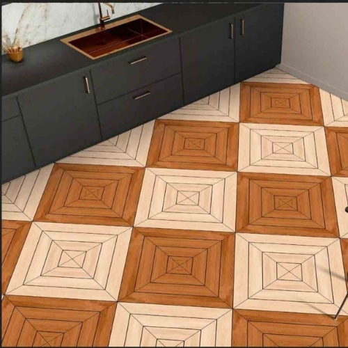 Brown Cream Floor Tiles Matt Finish