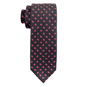 Beetle Black Microfiber Necktie