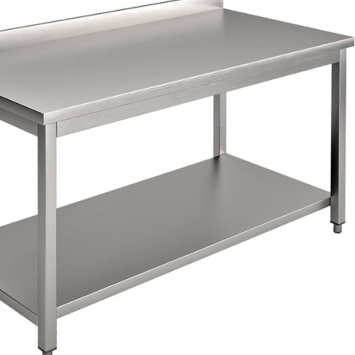 SS Work Table with Splashback