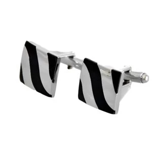 Waves Stainless Steel Cufflinks