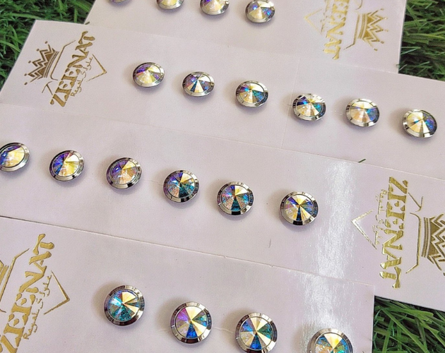 9mm Zeenat Ladies Kurti Glass Buttons